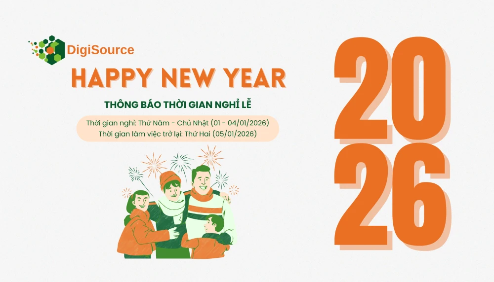 Lịch nghỉ Tết Dương lịch 2026 – DigiSource 
