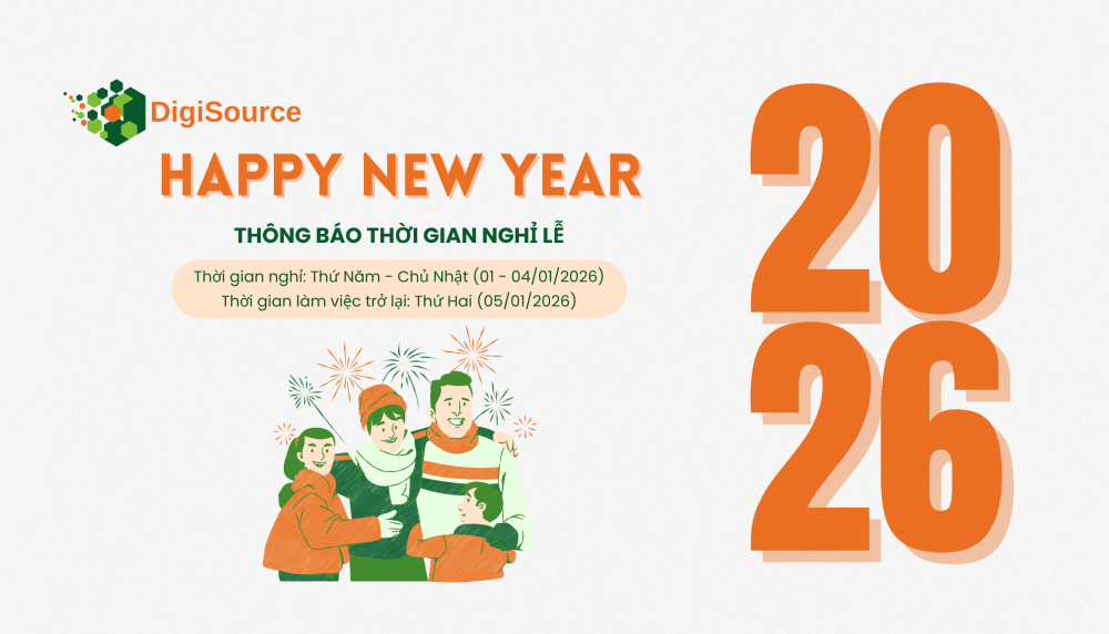 Lịch nghỉ Tết Dương lịch 2026 – DigiSource 