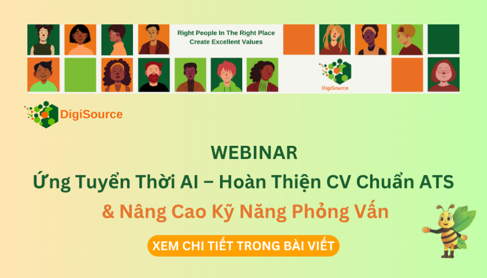 WEBINAR 1: Ứng Tuyển Thời AI – Hoàn Thiện CV Chuẩn ATS & Nâng Cao Kỹ Năng Phỏng Vấn