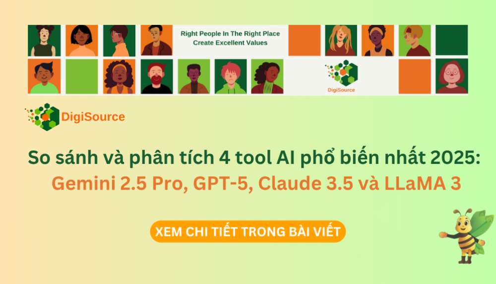 So sánh và phân tích 4 công cụ AI phổ biến nhất 2025: Gemini 2.5 Pro, GPT-5, Claude 3.5 và LLaMA 3