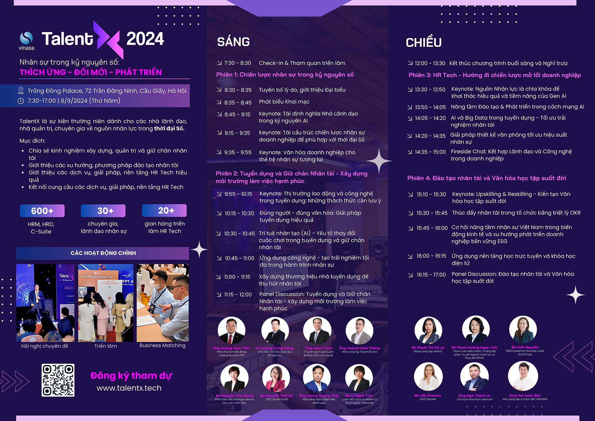 Agenda: TalentX 2024 - Hội nghị Nhân sự & Công nghệ Nhân sự Việt Nam - DigiSource