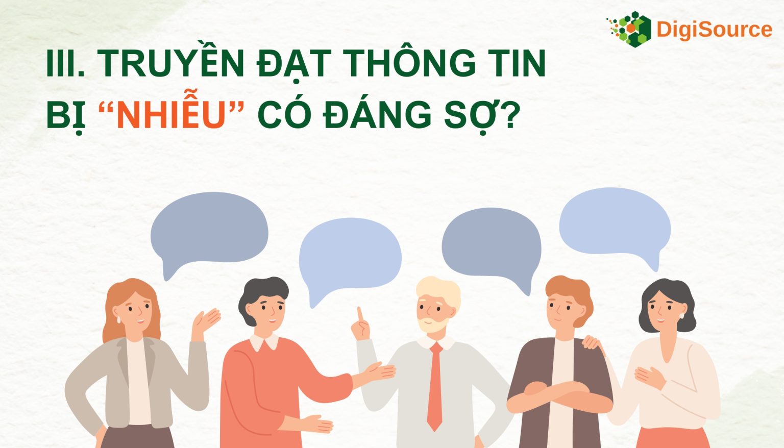 Truyền đạt thông tin bị nhiễu có đáng sợ - DigiSource